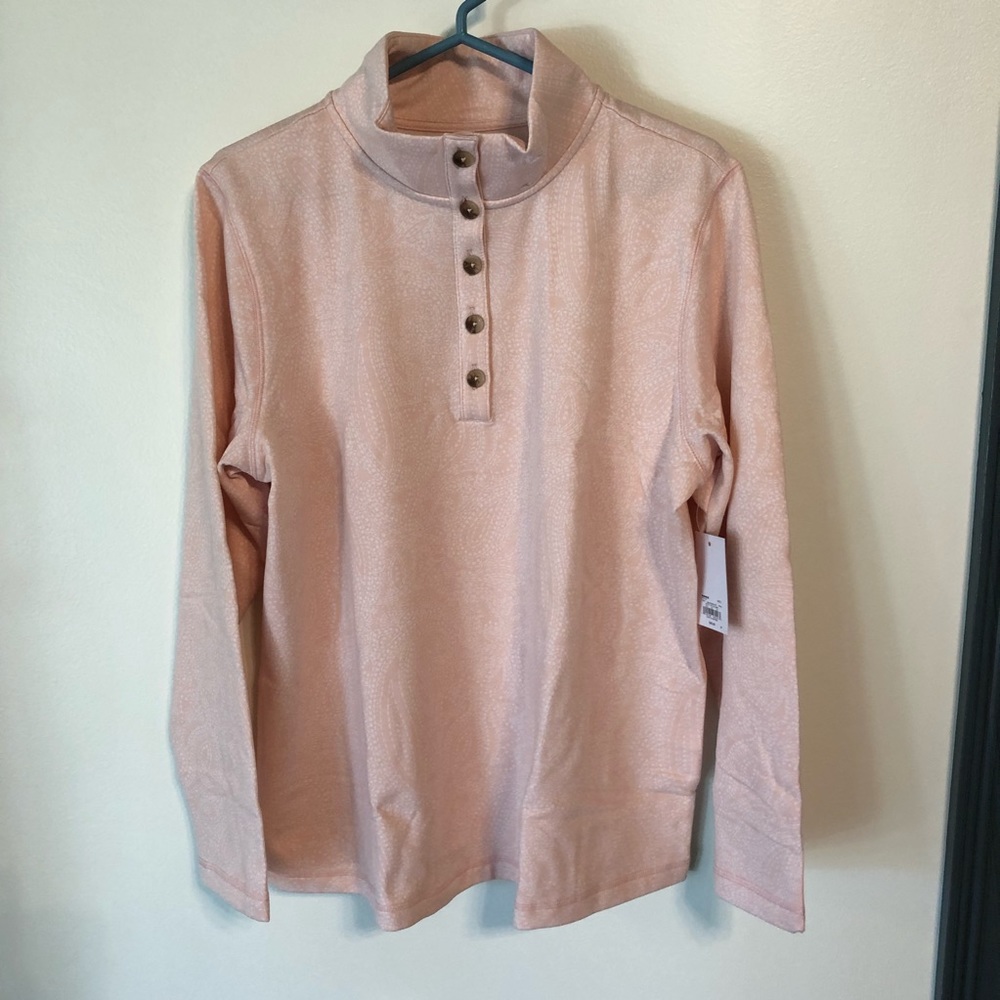Craft & Barrow Button- Down Fleece Sweatshirt